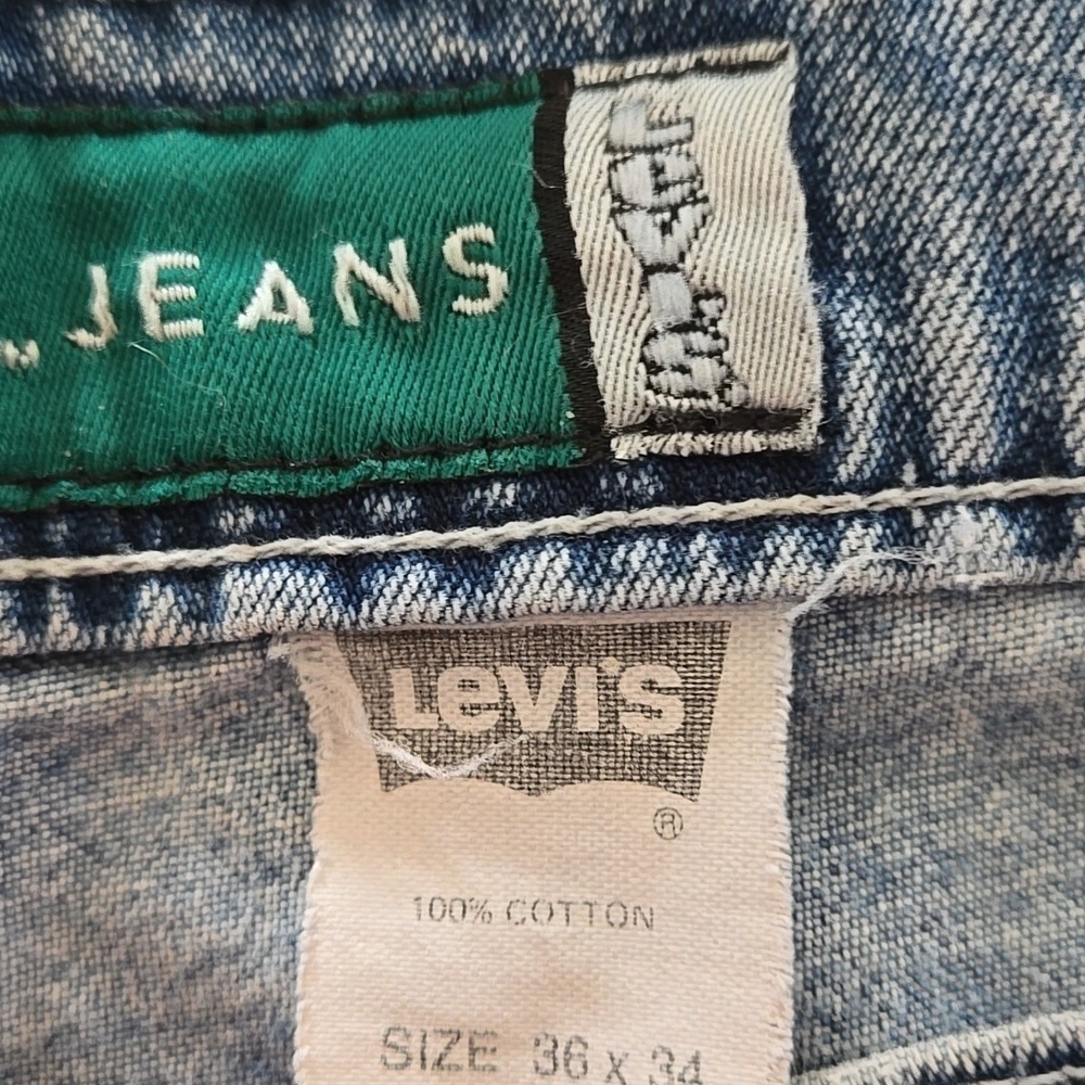Vintage 1994 Levis Silver Tab Carpenter Cargo Pants Mens Size 36 X 34 True 1994 - Picture 7 of 9